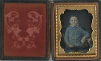 [Daguerreotype] Naked Baby and Blue Boy