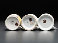 Three Sporting Porcelain Shaving Mugs