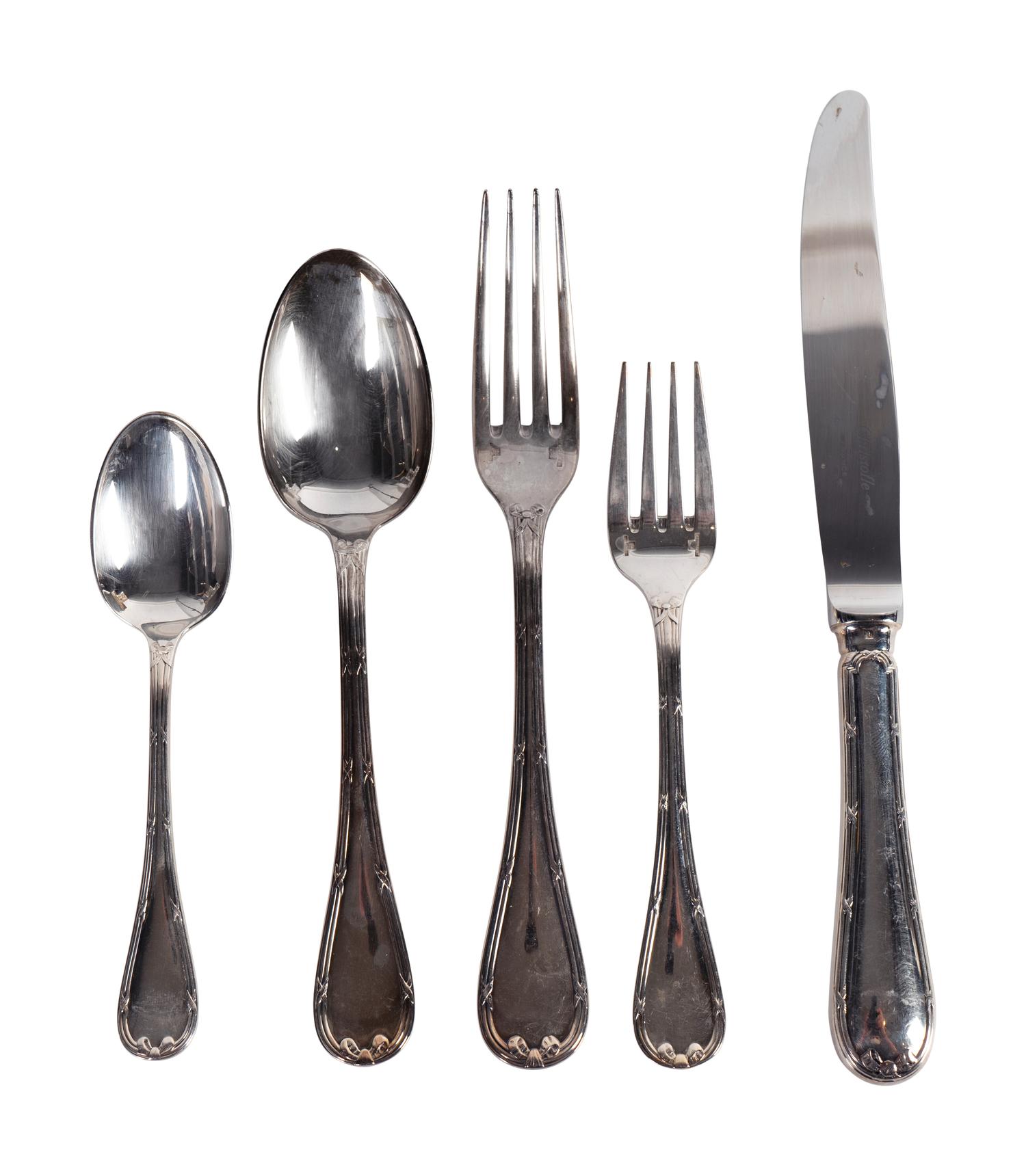 A Christofle Silverplate Part Flatware Service — 20TH CENTURY