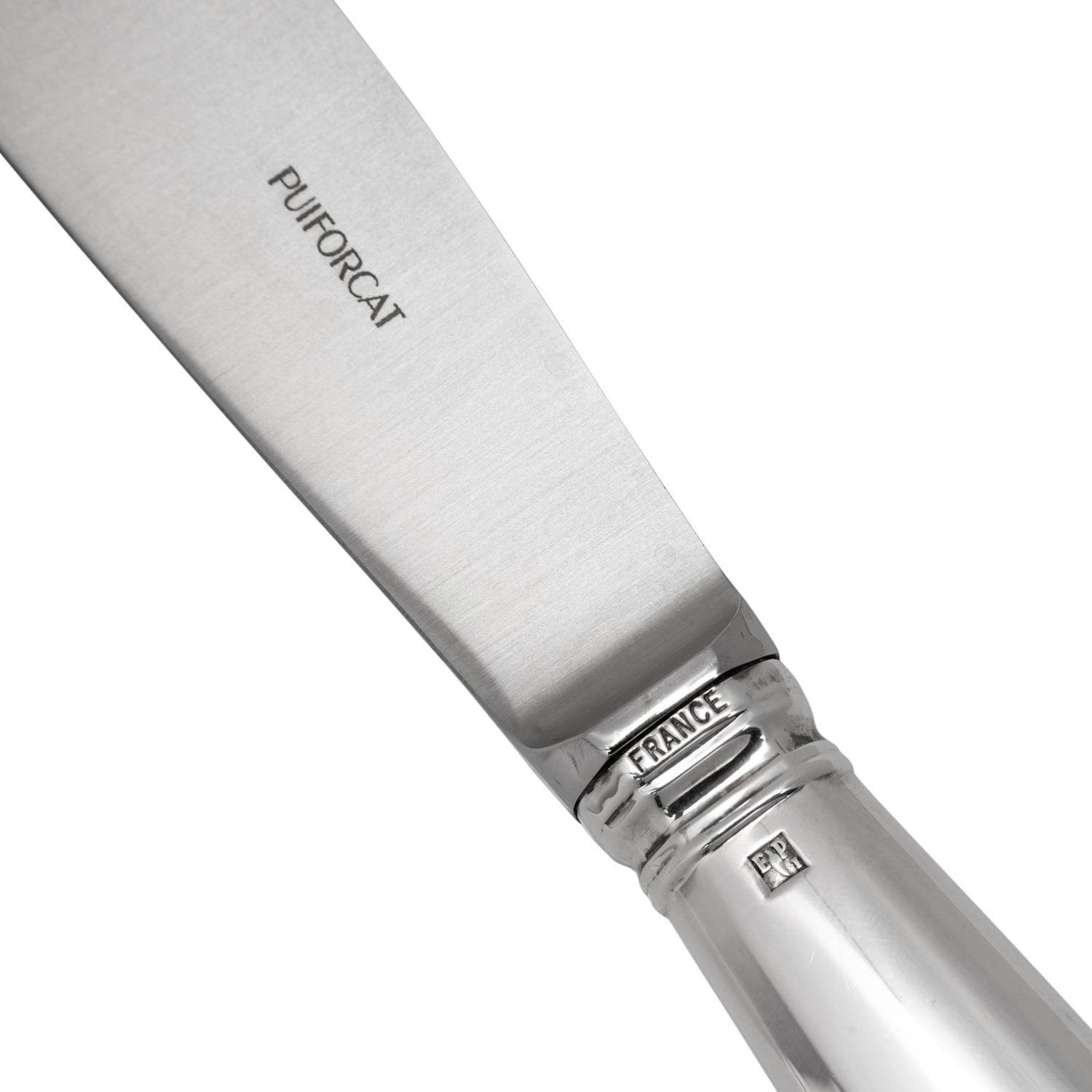 A Puiforcat Silver-Plate Flatware Service