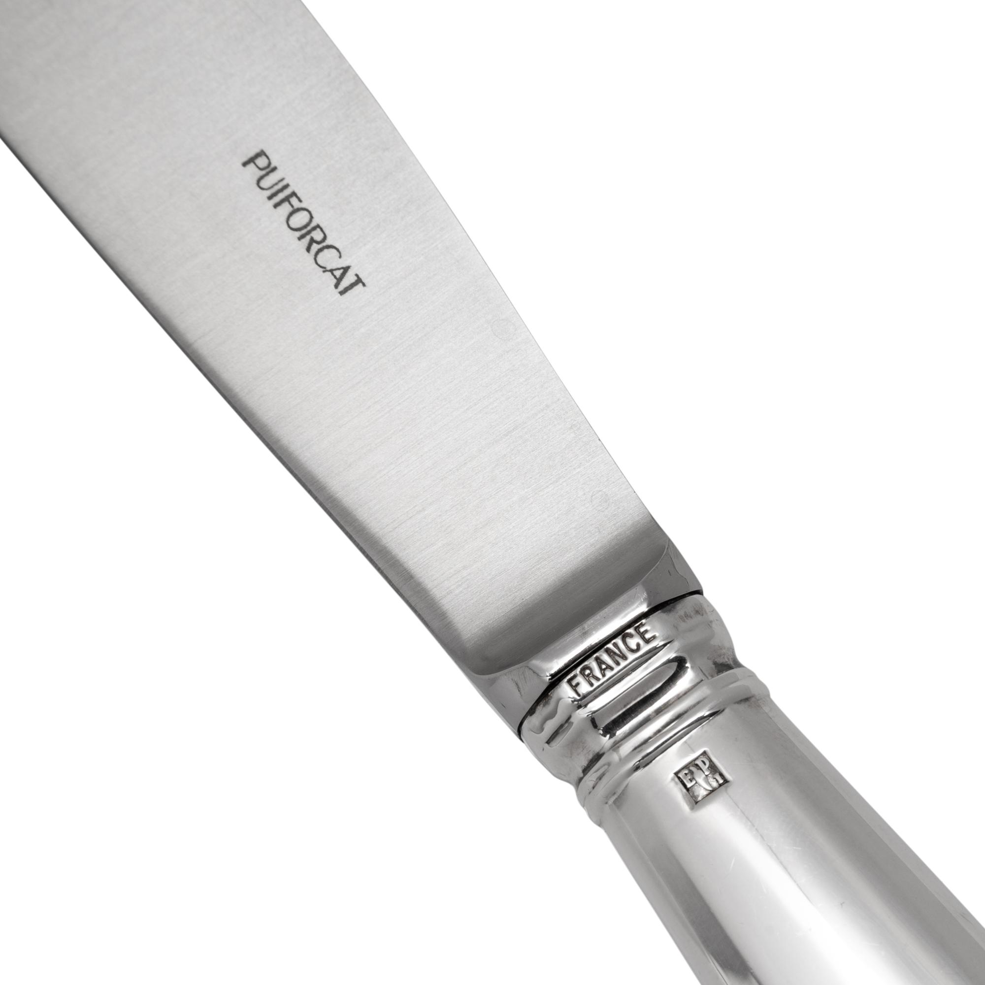 A Puiforcat Silver-Plate Flatware Service