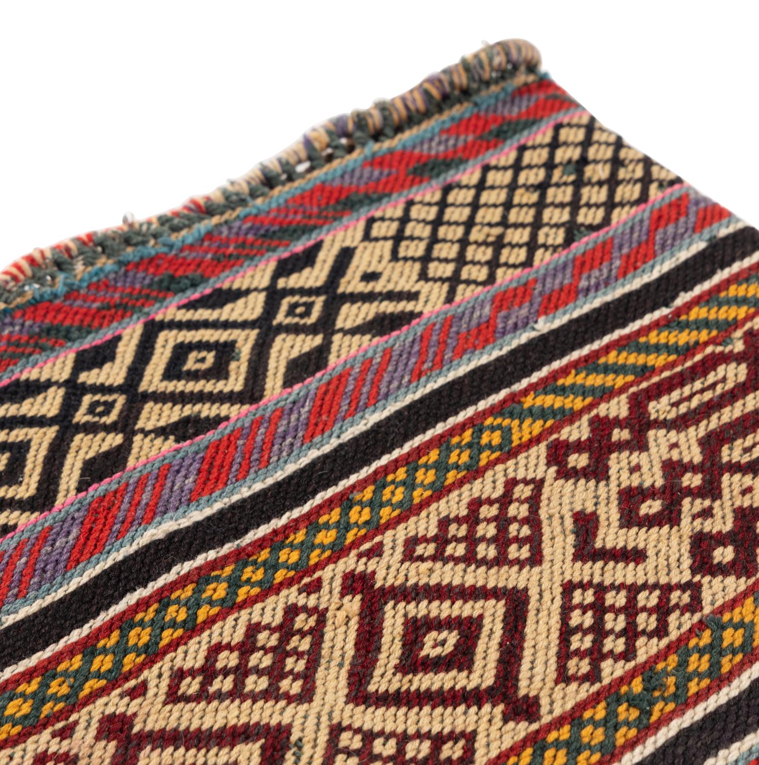 Anishinaabe Yarn Storage Bag, with Underwater Panther Motifs