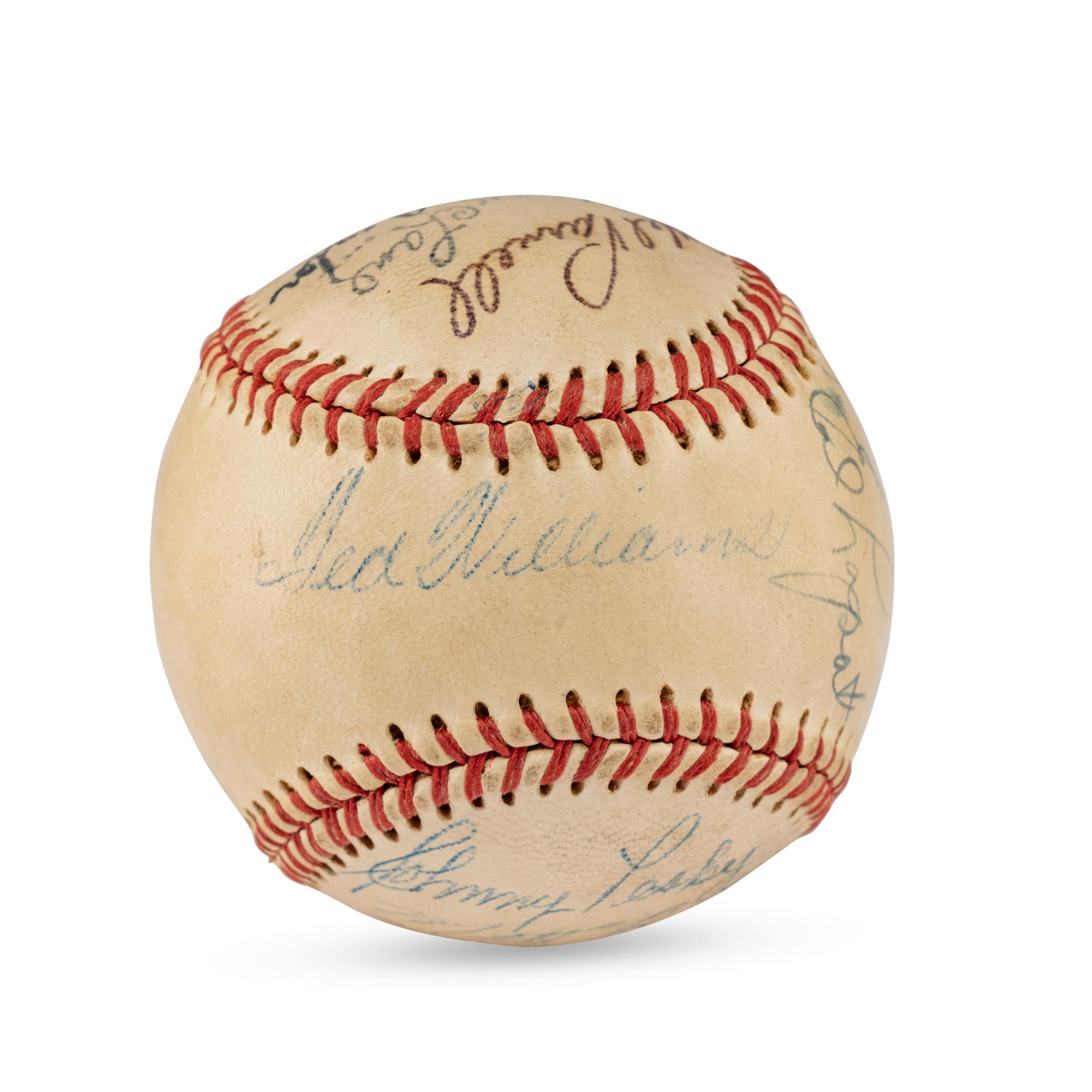 A 1951 Boston Red Sox Team Signed Autograph Baseball