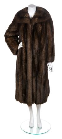 A Maximilian Brown Sable Coat,