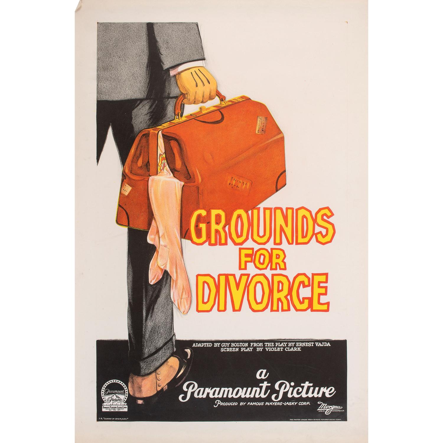 Nine Paramount Pictures "Grounds for Divorce" Film Posters