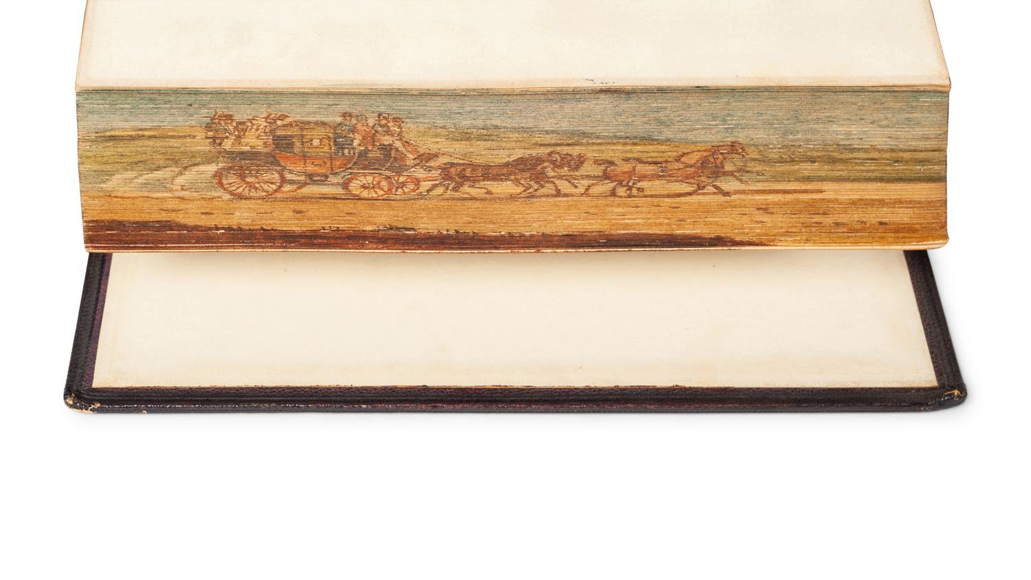 [FORE-EDGE PAINTINGS]. COWPER, William (1731-1800). The Poetical Works of William Cowper . London: William Pickering, 1843.