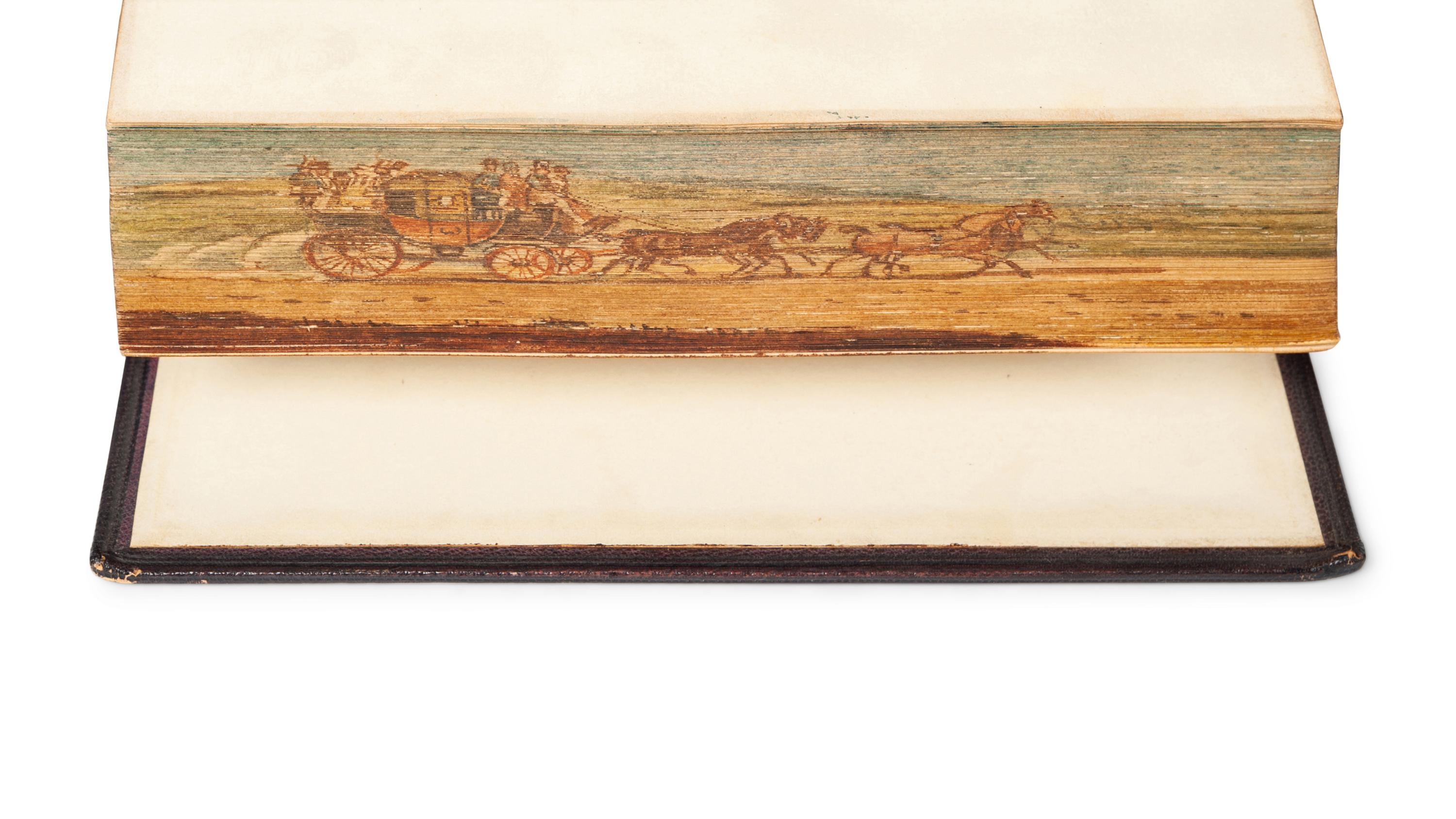 [FORE-EDGE PAINTINGS]. COWPER, William (1731-1800). The Poetical Works of William Cowper . London: William Pickering, 1843.