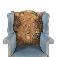 A William and Mary Tapestry-Upholstered Wingback Chair