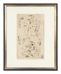 Nature morte à la bouteille de marc, 1911, published 1912