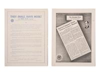 [AFRICAN AMERICANA - MUSIC]. HANDY, W.C. (1873-1958). A group of 3 items, including photograph and sheet music signed by W.C. Handy.