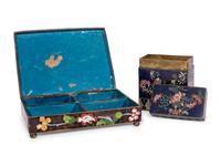 Seven Chinese and Japanese Cloisonné Enamel Wares