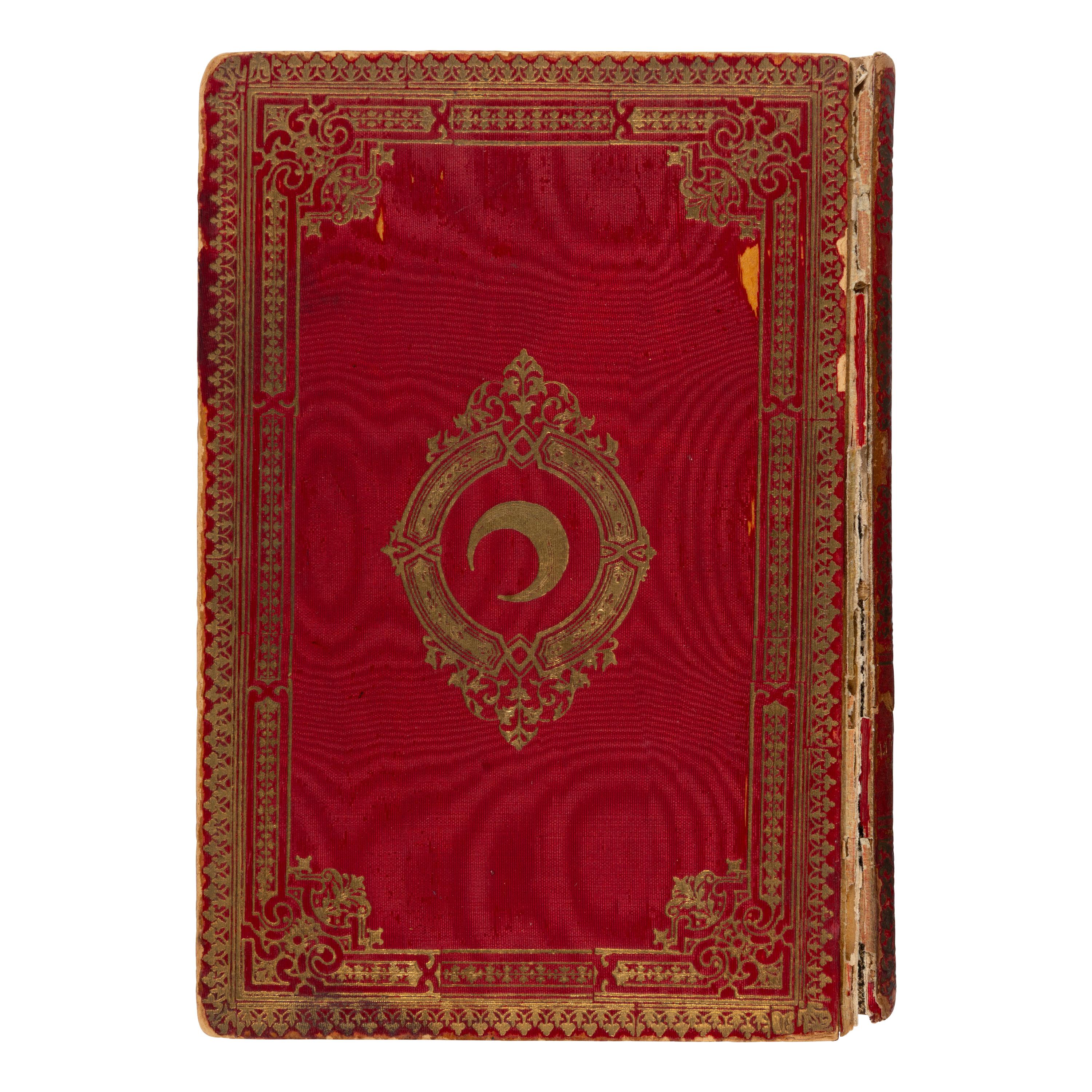 [Manuscript - Persian]. -- [Sultan Abdülhamid II (1842-1918), his copy]. A manuscript from the Imperial Library of Sultan Abdülhamid II, translated from the French into Ottoman Turkish by palace interpreter Memduh Bey, ca 1906.