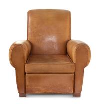 A Pair of Leather Club Chairs