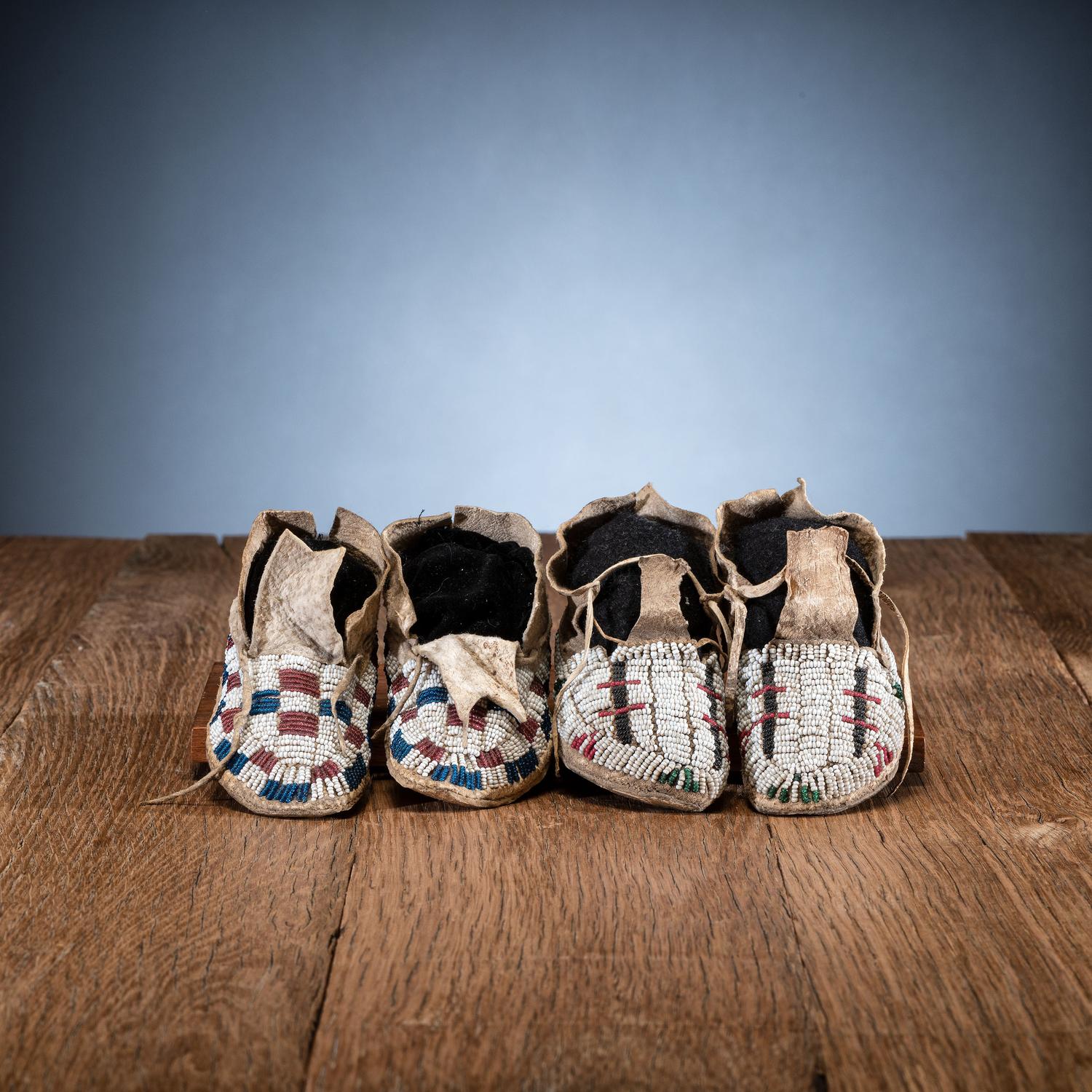 Arapaho and Cheyenne Child's Moccasins