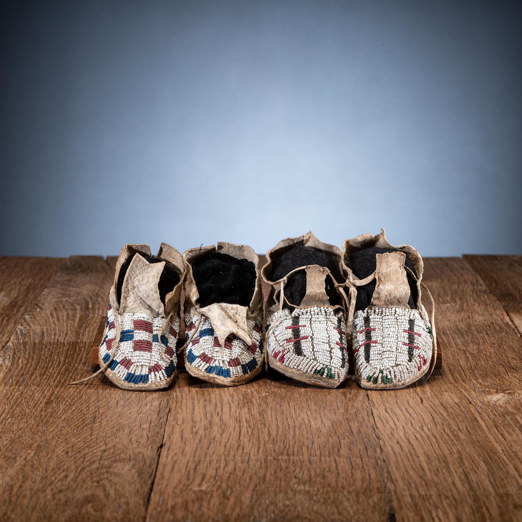 Arapaho and Cheyenne Child's Moccasins