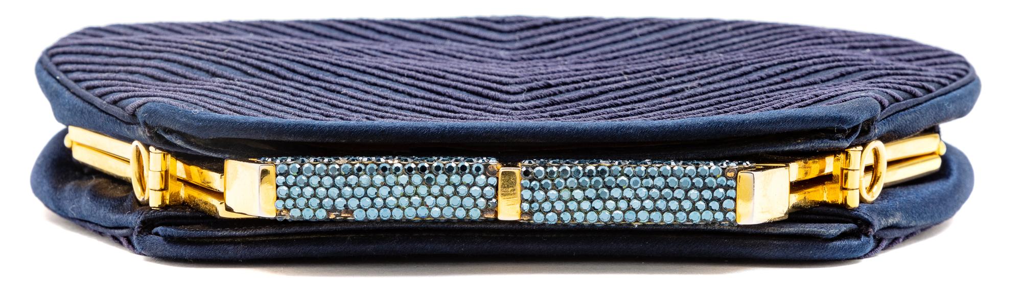 Judith Leiber Navy Blue Bag,
