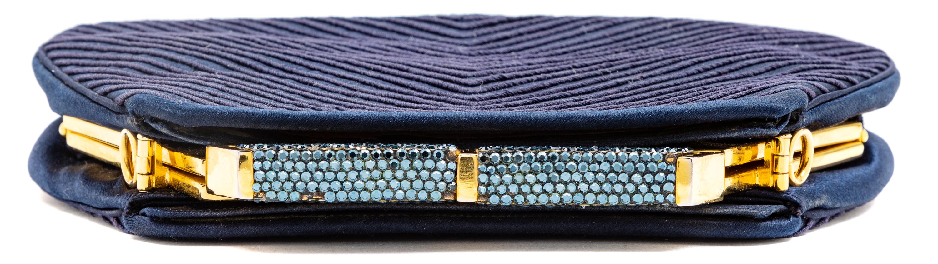 Judith Leiber Navy Blue Bag,