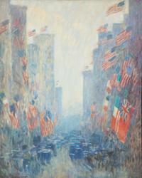 Afternoon on the Avenue, 1917 (after Childe Hassam)