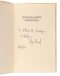 RAND, Ayn (1905-1982). The Romantic Manifesto. A Philosophy of Literature . New York and Cleveland: World Publishing Company, 1969.