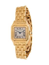 CARTIER, 18K YELLOW GOLD REF. 1070 'PANTHÈRE' WRISTWATCH