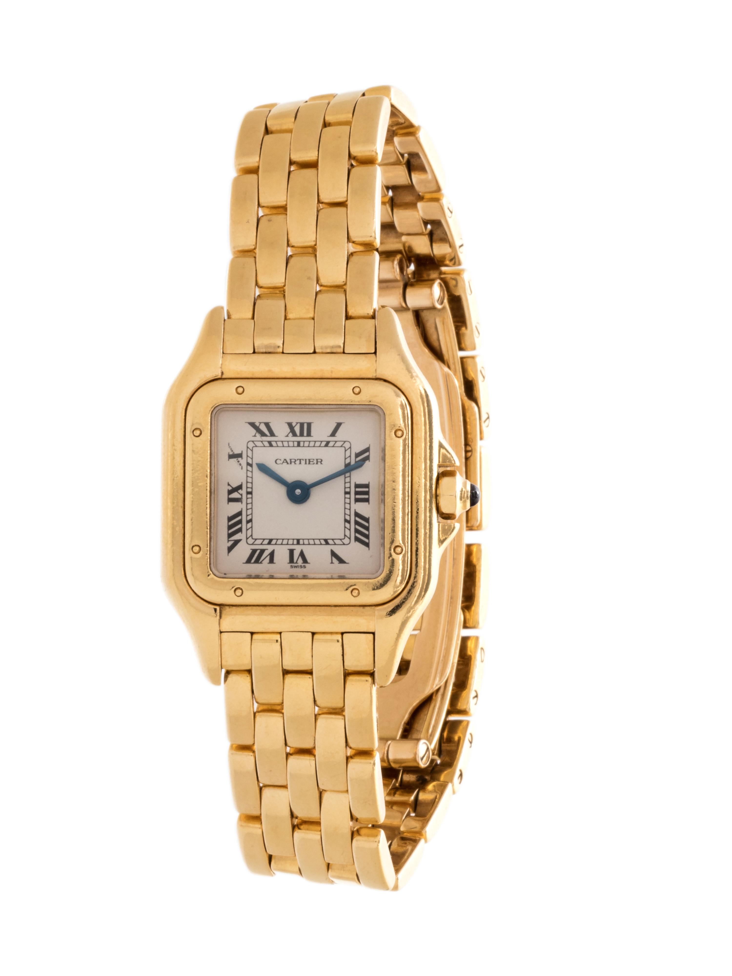 CARTIER, 18K YELLOW GOLD REF. 1070 'PANTHÈRE' WRISTWATCH