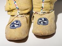 Kiowa Beaded Hide Leggings and Moccasins