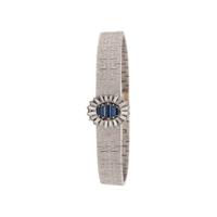 PIAGET, 18K WHITE GOLD, DIAMOND AND SAPPHIRE SURPRISE WATCH