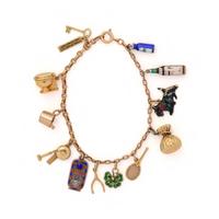 YELLOW GOLD CHARM BRACELET