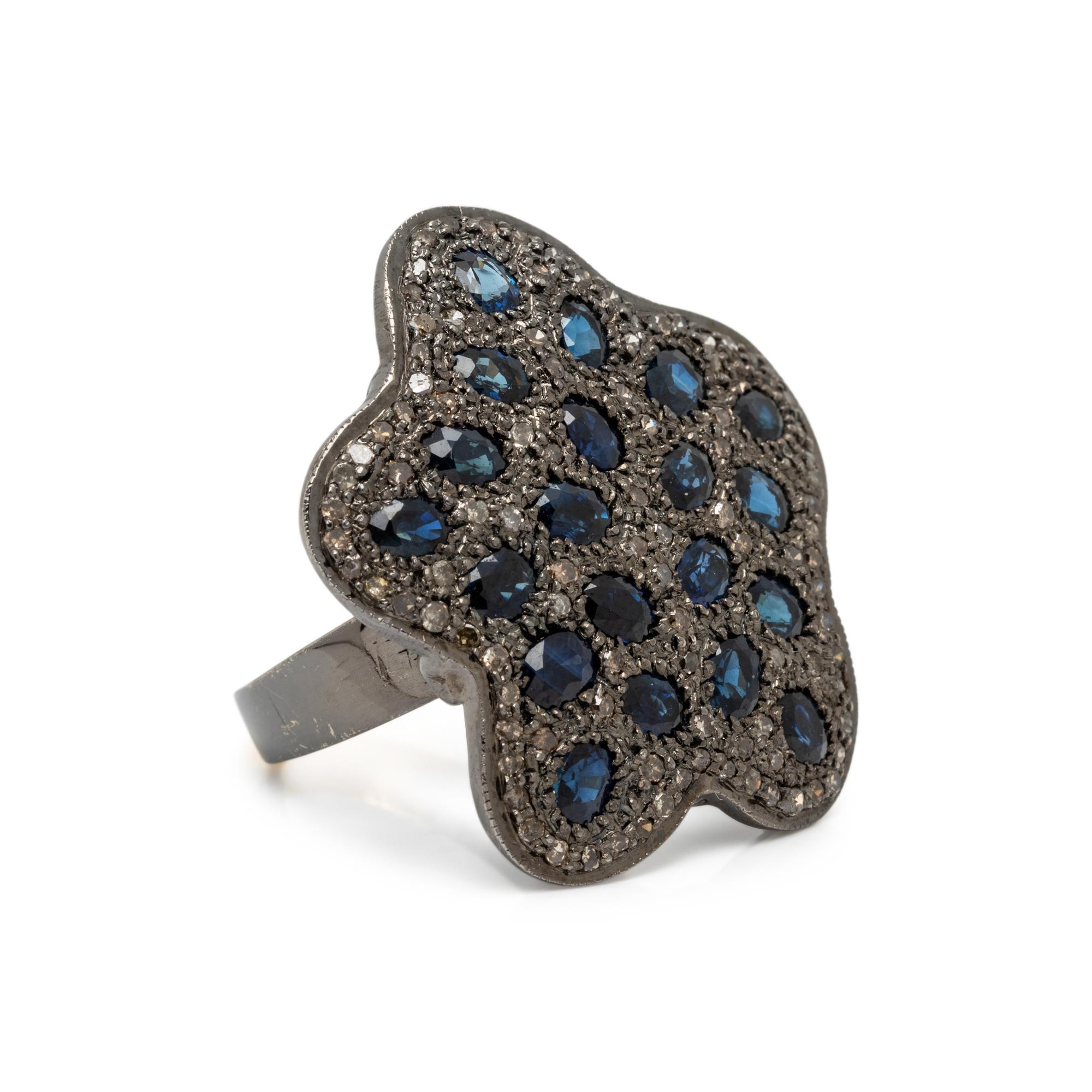 SAPPHIRE AND DIAMOND JEWELRY SUITE