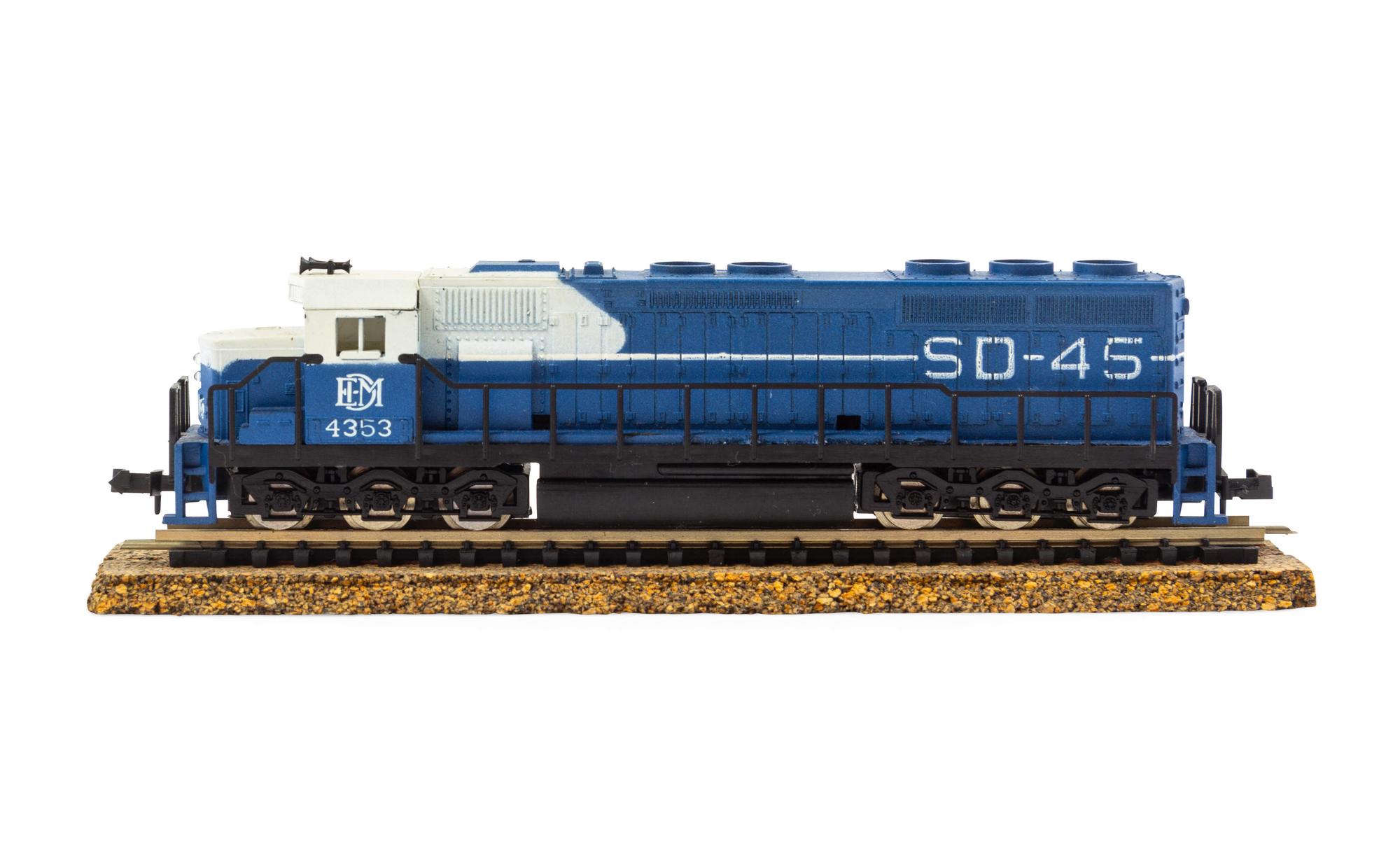 A Polychrome N-Gauge EMD Diesel Locomotive