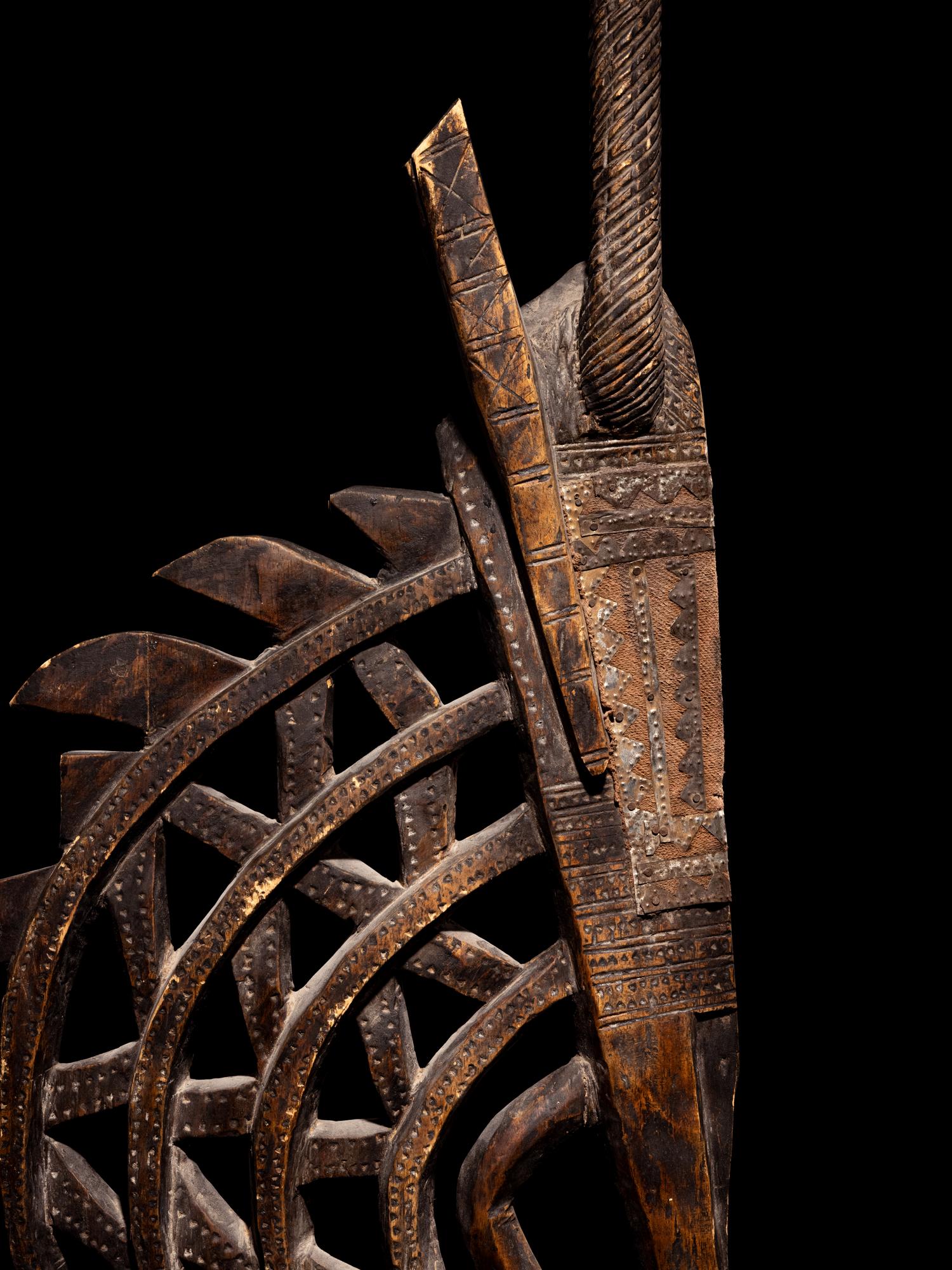 A Bamana Wood Antelope (Chiwara)