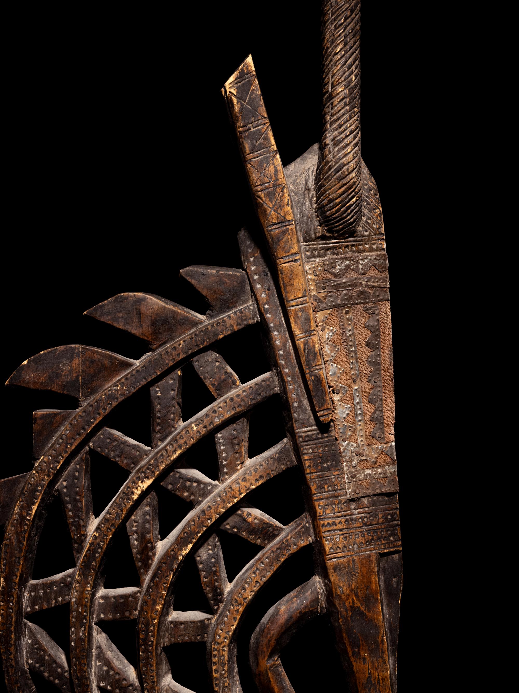 A Bamana Wood Antelope (Chiwara)