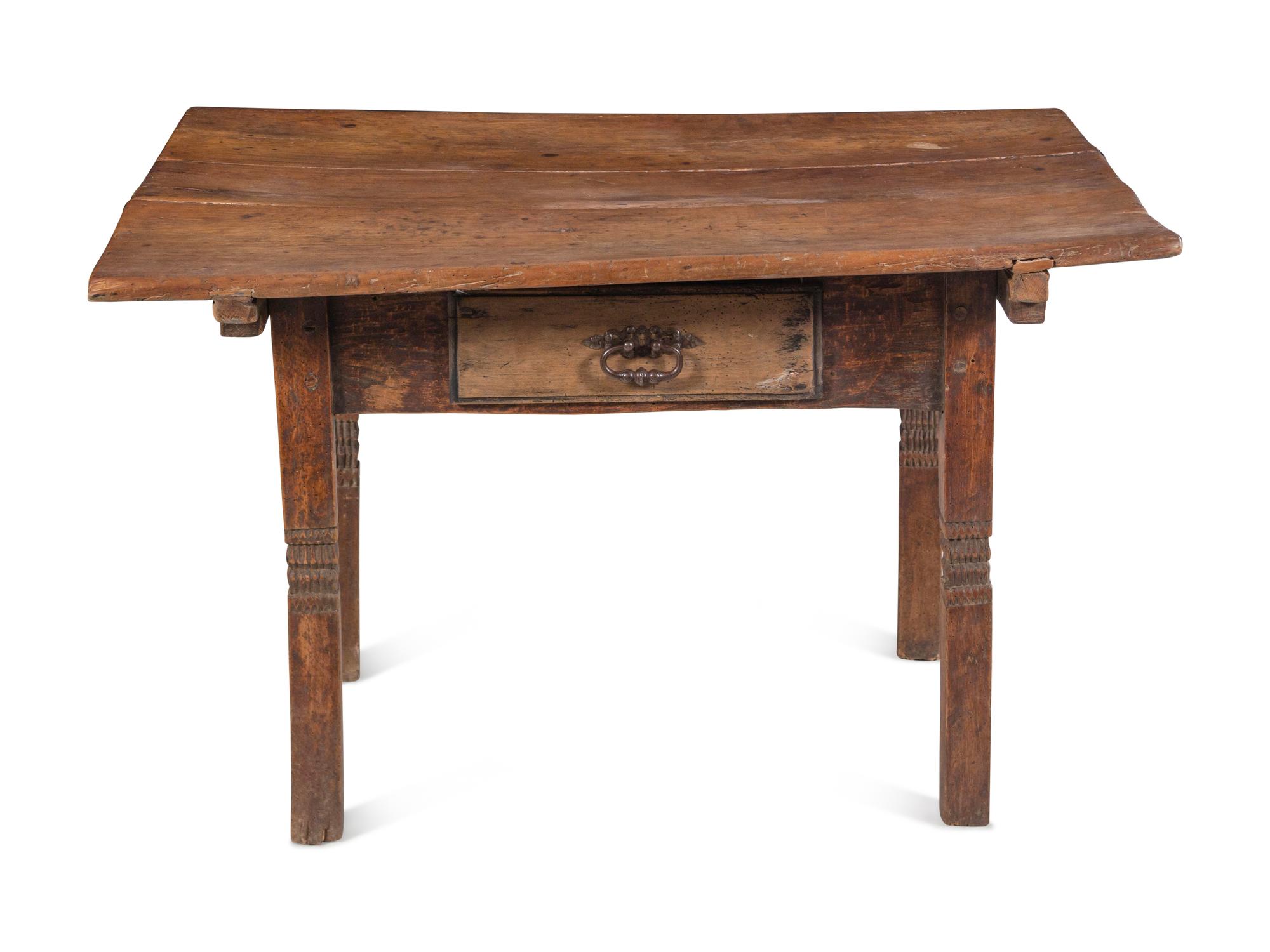 A Continental Walnut Table