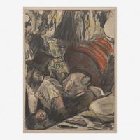 Edgar Degas (French, 1834–1917) Ludovic Halévy Listening to Madame Cardinal's Story in the Dressing Room