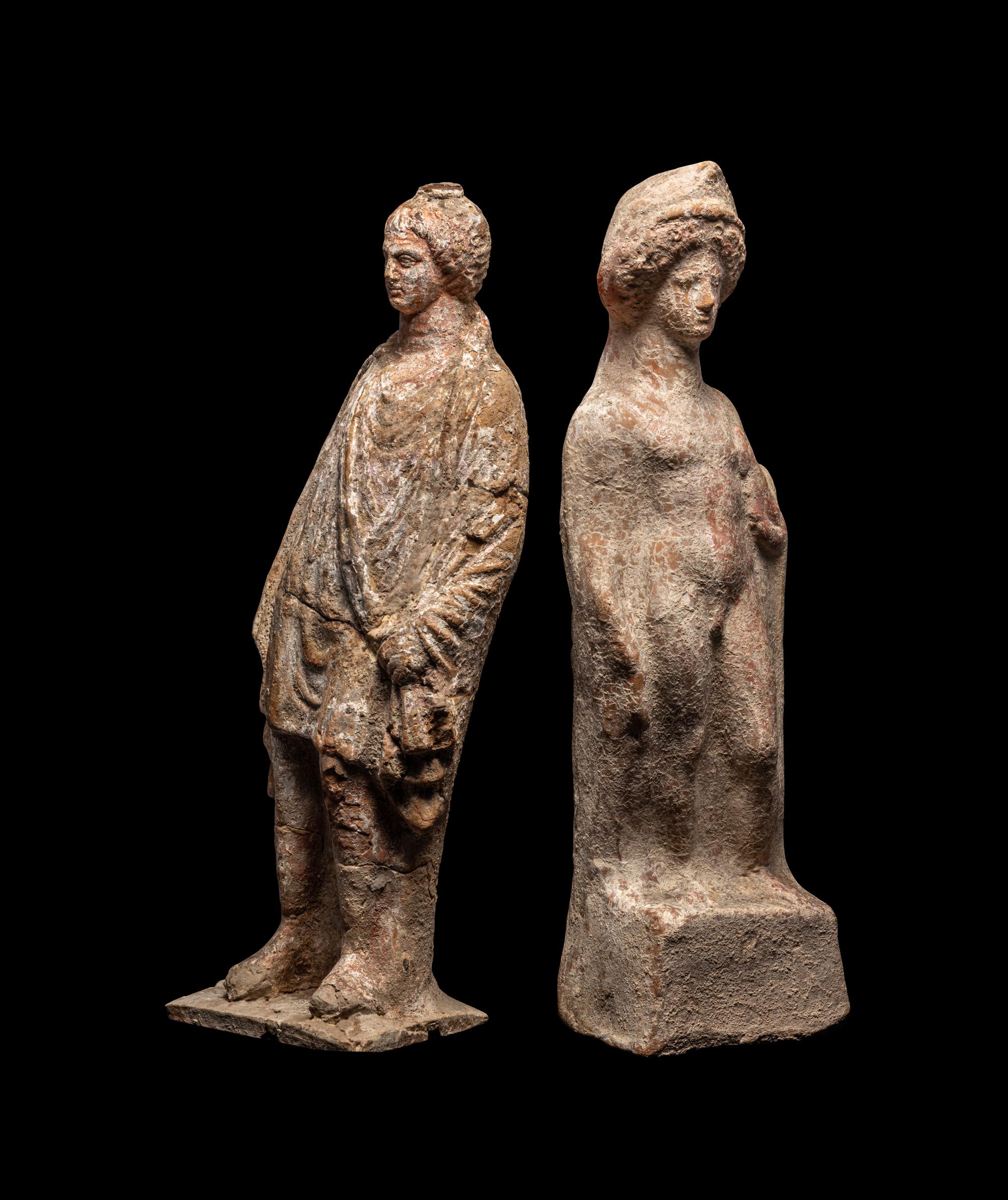 Two Boeotian Terracotta Figures