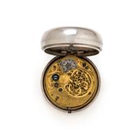 BRITISH, STERLING SILVER CALENDAR OPEN FACE POCKET WATCH