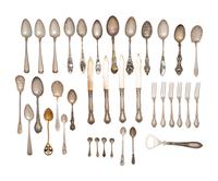 A Large Collection of American Silver Flatware