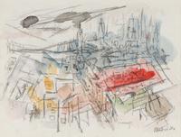 From New York Hospital (a double sided work), 1951