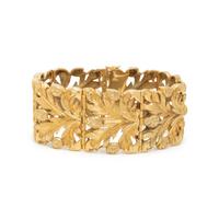 YELLOW GOLD LEAF MOTIF BRACELET
