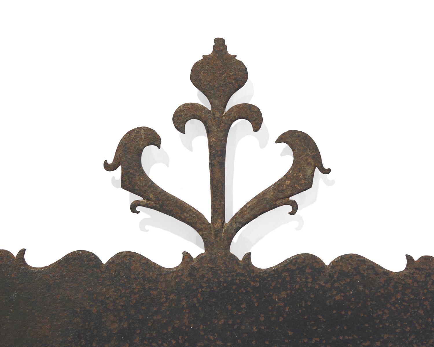 Two Wrought Iron Kitchen Wall Racks, French, Early 19th Century