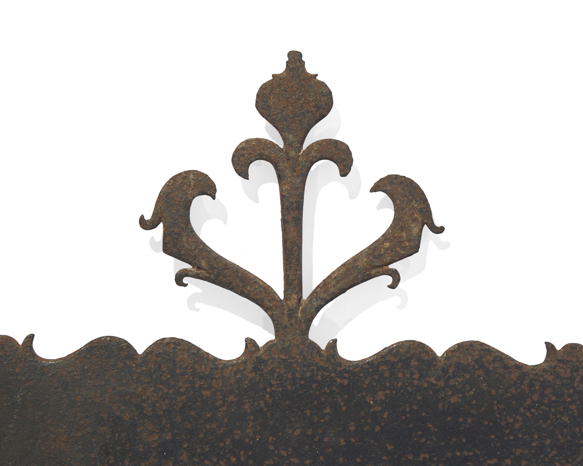 Two Wrought Iron Kitchen Wall Racks, French, Early 19th Century