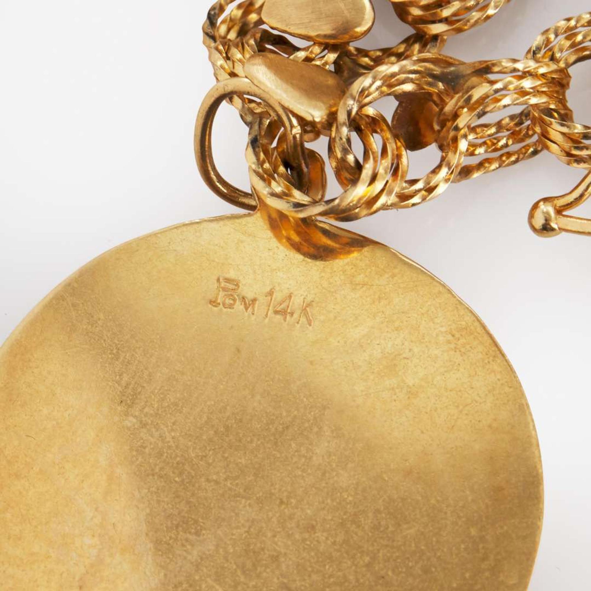 A 14K Yellow Gold Charm Bracelet