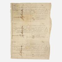 [American Revolution] Hopkinson, Francis Group of 3 Signed Financial Documents