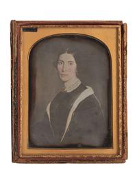 [EARLY PHOTOGRAPHY]. A group of 11 daguerreotypes of painted portraits highlighted by a pair of half plate images by Cowden of Wheeling, VA, including: