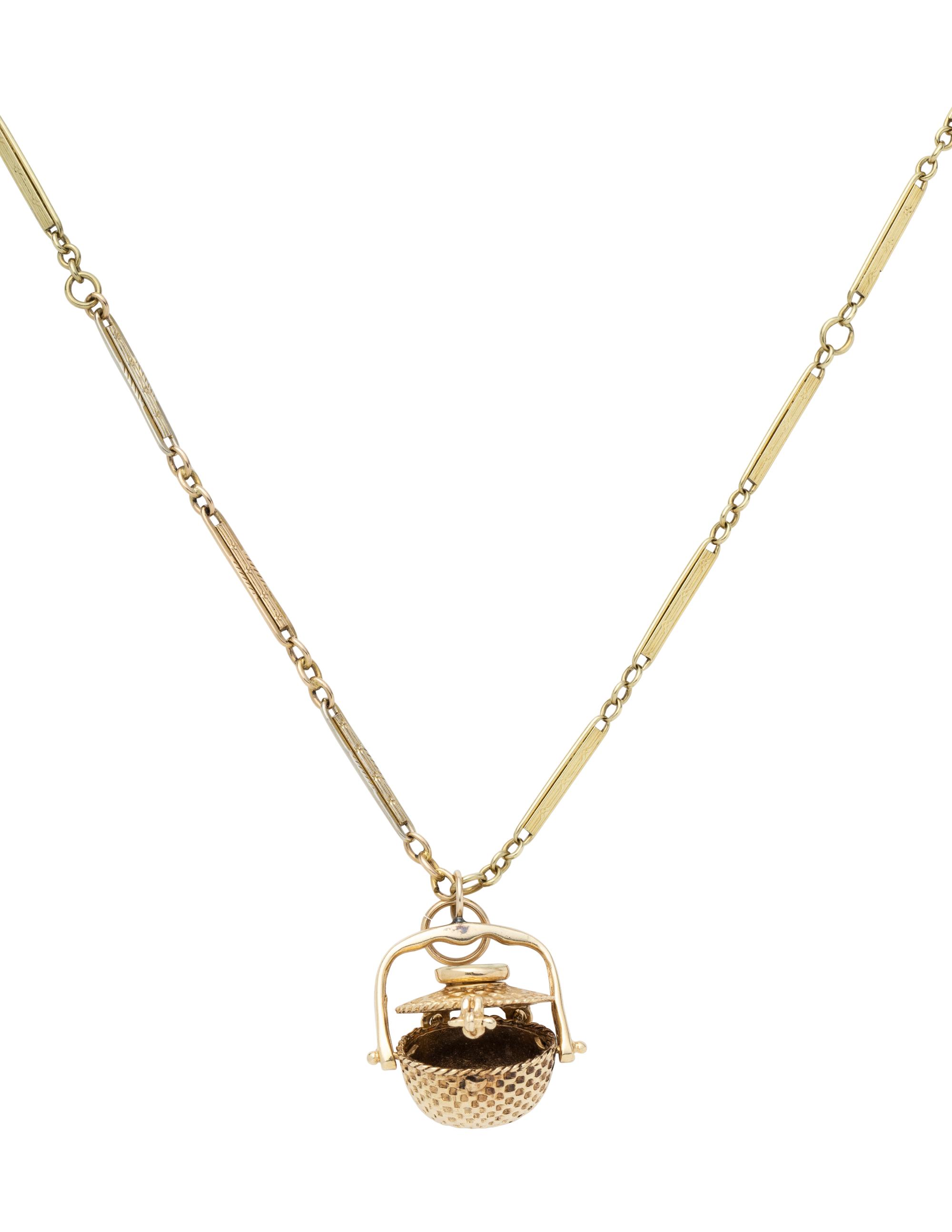YELLOW GOLD PENDANT/NECKLACE