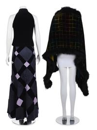 Two Designer Velvet Ensembles: One Fendi and One Unlabeled