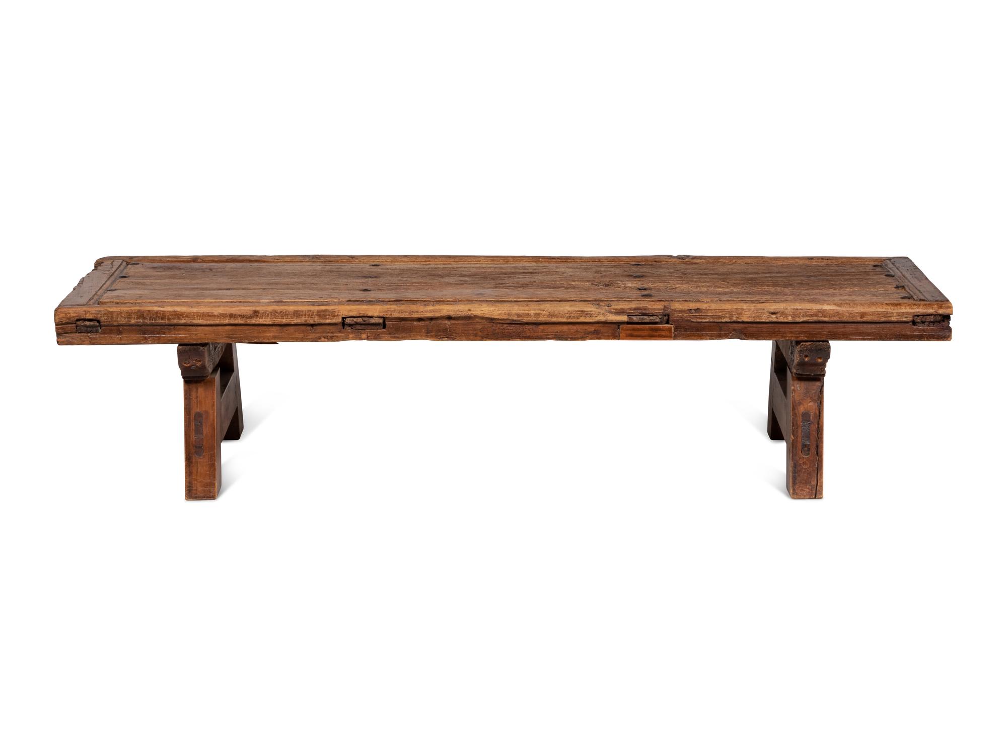 A Rustic Hacienda Style Door Converted to a Low Table