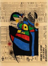 Joan Miró (Spanish, 1893–1983) — Le journal, 1972