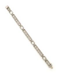 PLATINUM AND DIAMOND BRACELET