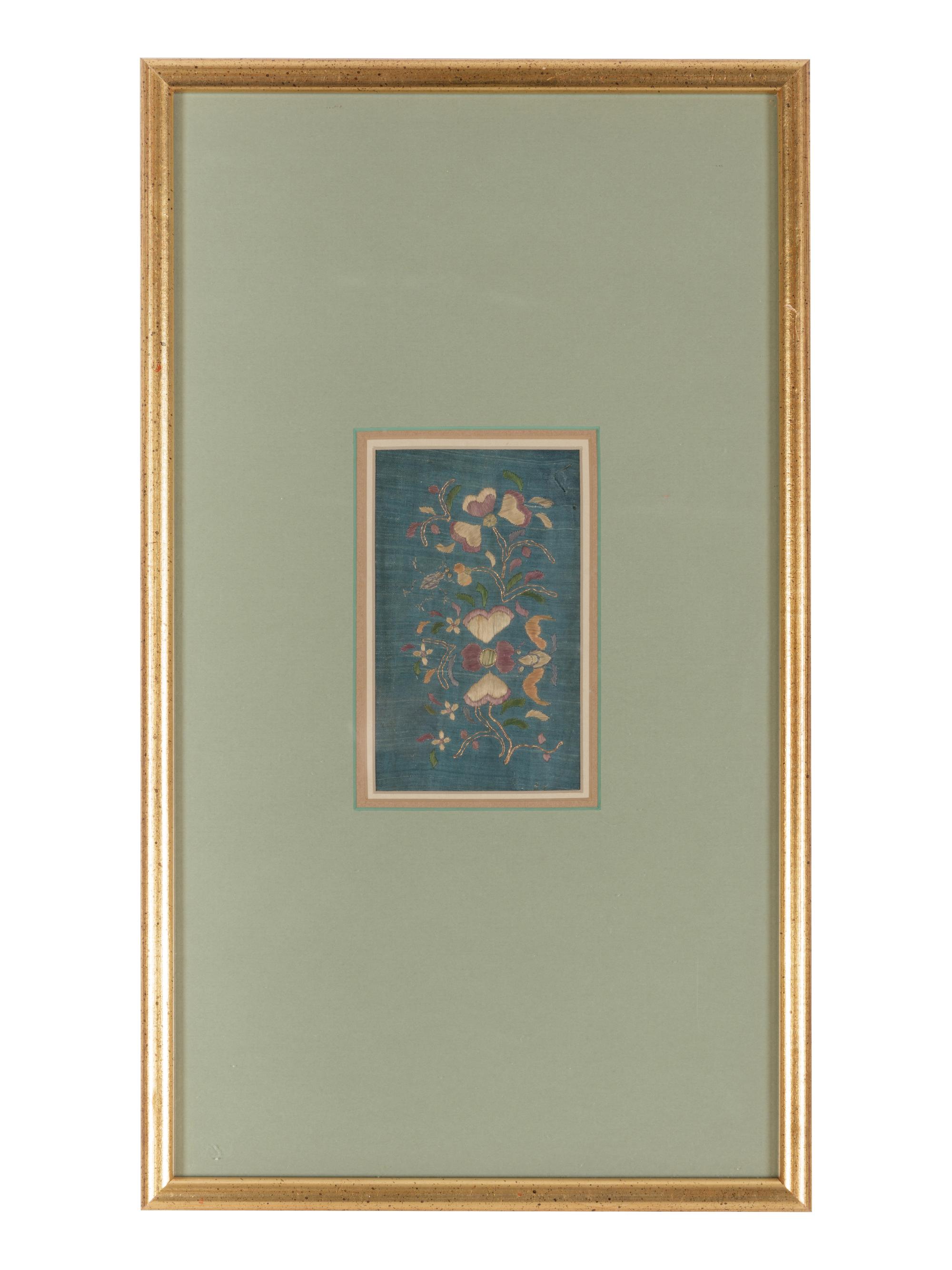 17 Chinese Embroidered Silk Panels